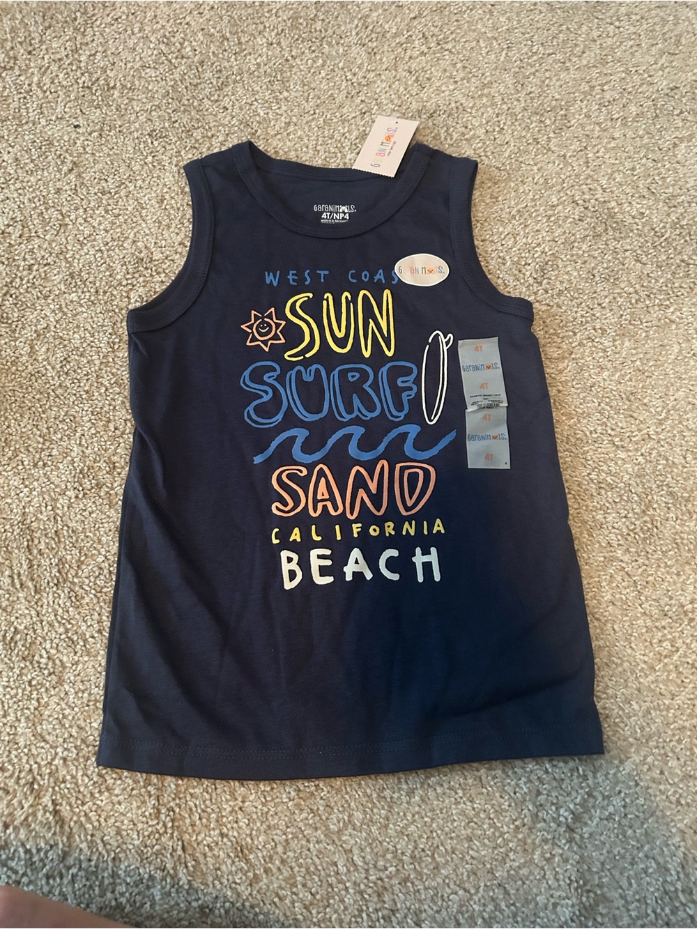 Garanimals 4T Navy Tank NWT